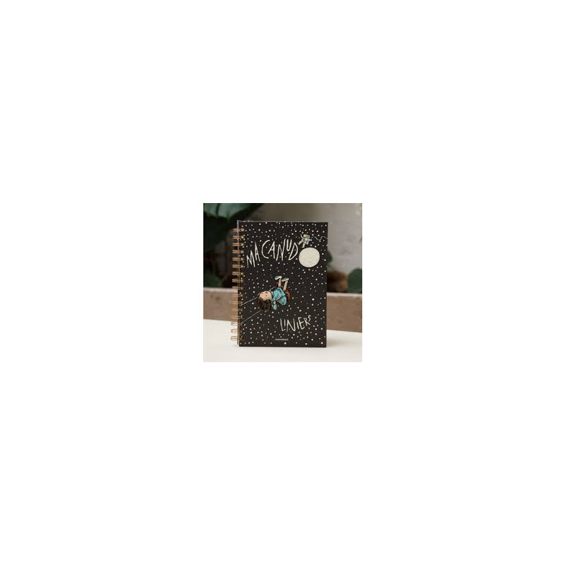 Libro. CUADERNO A5 ANILLADO RAYADO ASTRONAUTA. Macanudo