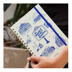 Libro. CUADERNO A5 ANILLADO RAYADO MI BUENOS AIRES QUERIDO