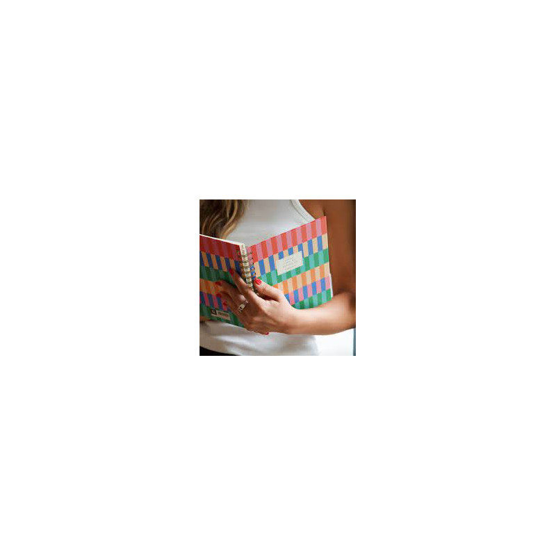 Libro. CUADERNO A5 ANILLADO PUNTEADO RAINBOW DANCER