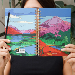 Libro. CUADERNO A5 ANILLADO LISO MIS SUEÑOS ME NECESITAN