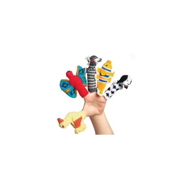 Títere de dedo. DEDIL TEJIDO SURTIDO