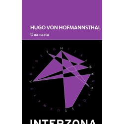 Libro. UNA CARTA. Hugo Von Hofmannsthal