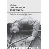 Libro. CONFERENCIA SOBRE NADA. John Cage