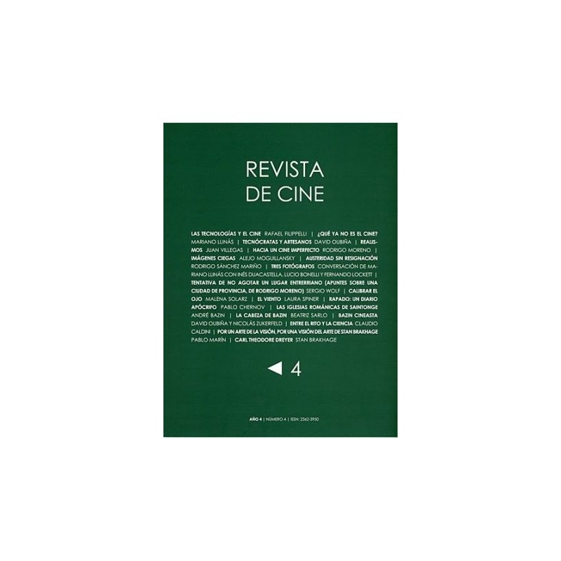 Libro. REVISTA DE CINE – NÚMERO 4 AA. VV.
