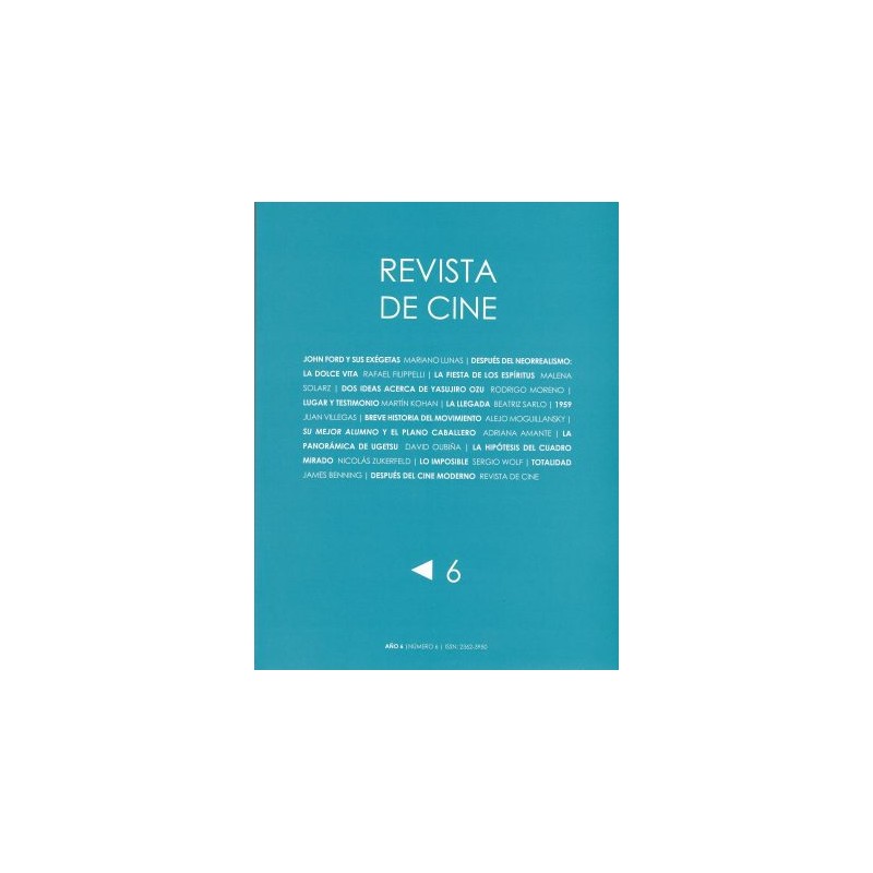 Libro. REVISTA DE CINE – NÚMERO 6  AA. VV.