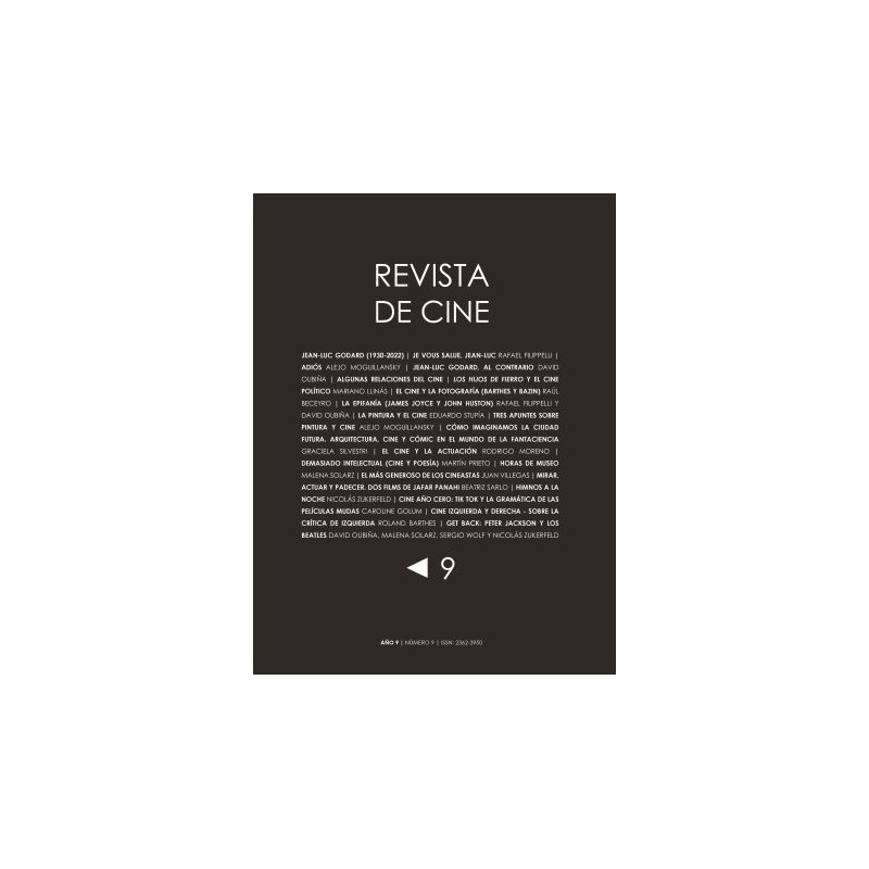 Libro. REVISTA DE CINE – NÚMERO 9  AA. VV.