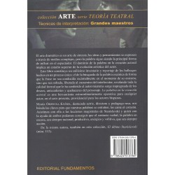 Libro. LA PALABRA EN LA CREACIÓN ACTORAL
