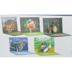 Tarjetas. MY NEIGHBOR TOTORO - 10 POP-UP NOTECARDS AND ENVELOPES