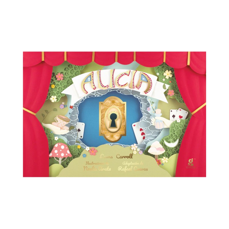 Libro. ALICIA. LIBRO TUNEL POP UP. Lewis Carroll. Gerbera.