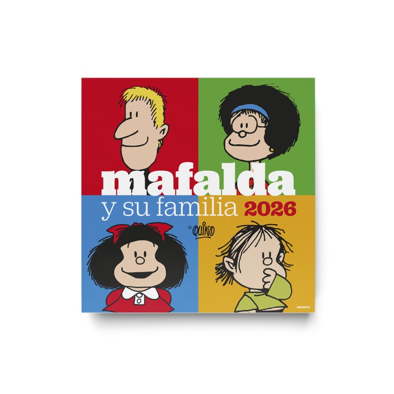 Calendario. MAFALDA 2026. PARED. FAMILIA.