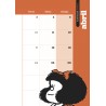 Agenda. MAFALDA 2026. ANILLADA MODULOS VERDE.