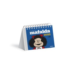 Calendario. MAFALDA 2026. ESCRITORIO. ROJO.