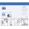 Calendario. MAFALDA 2026. ESCRITORIO. ROJO.