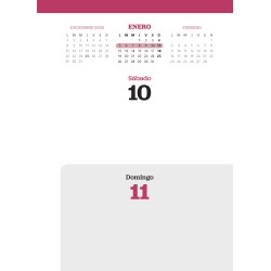 Agenda. MAFALDA 2026. DIA POR PAGINA