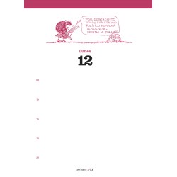 Agenda. MAFALDA 2026. DIA POR PAGINA