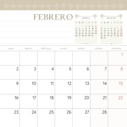 Calendario. CIRUELA 2026. PARED.