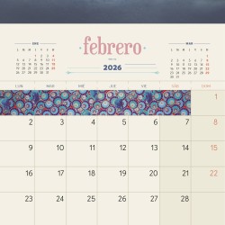 Calendario. BENJAMIN LACOMBE. 2026. PARED.
