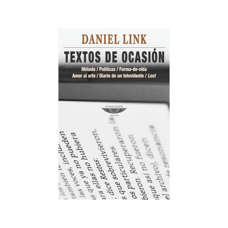 Libro. TEXTOS DE OCASIÓN
