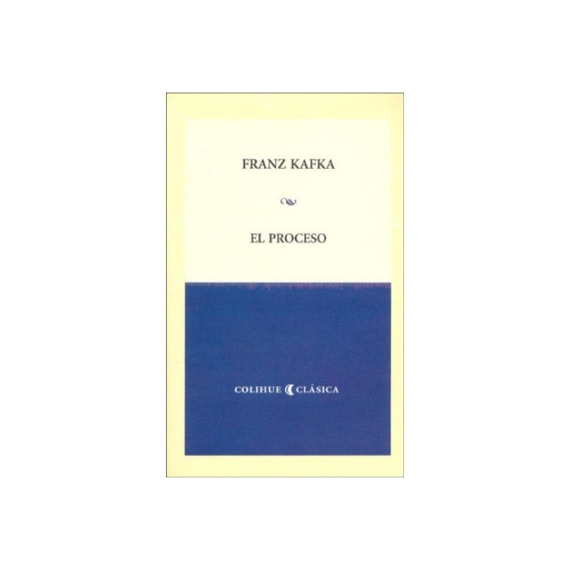 Libro. El Proceso. Franz Kafka
