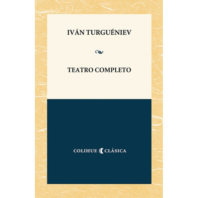 Libro.  Teatro completo. Iván Turguéniev