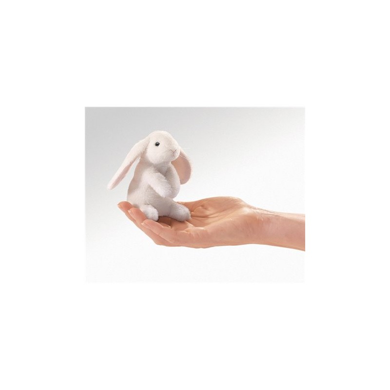 Títere de dedo. MINI CONEJO DE OREJAS CAÍDAS