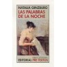 Libro. LAS PALABRAS DE LA NOCHE. Natalia Ginzburg
