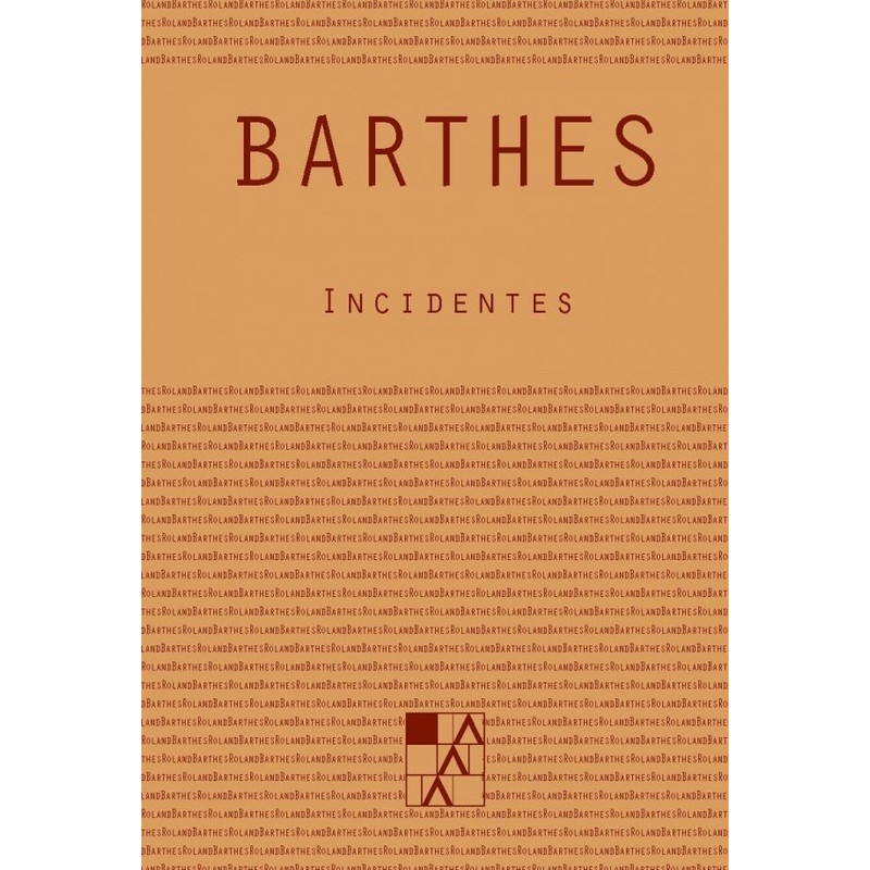 Libro. Incidentes. Roland Barthes
