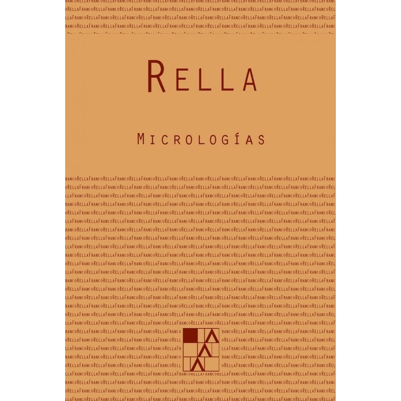 Libro. MICROLOGIAS. FRANCO RELLA