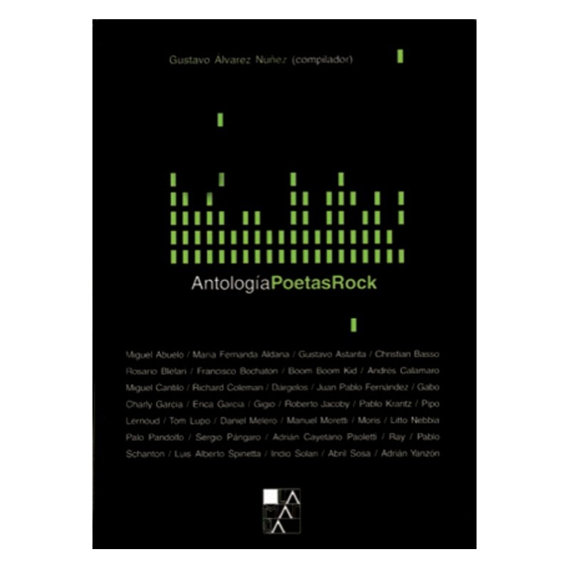 Libro. Antología poetas rock. Gustavo Alvarez Núñez