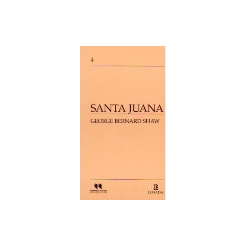 Libro. SANTA JUANA. George Bernard Shaw