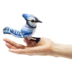 Títere de dedo. CHARA AZUL - Blue Jay
