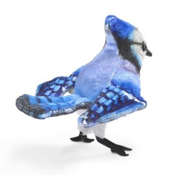 Títere de dedo. CHARA AZUL - Blue Jay
