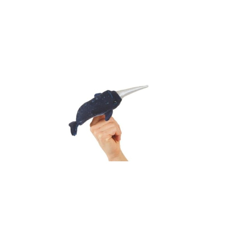Títere de dedo. MINI NARVAL
