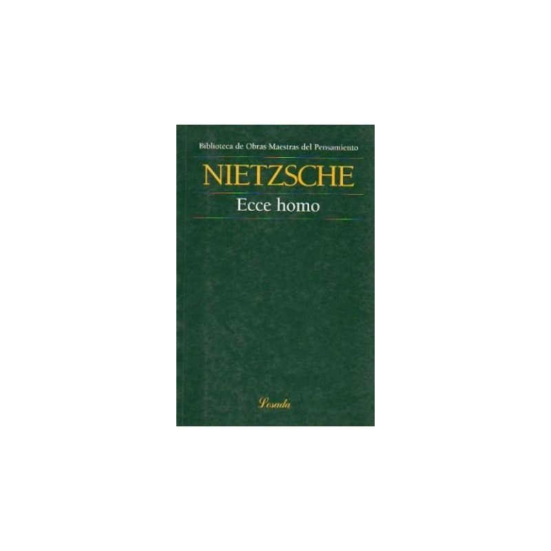Libro. ECCE HOMO. Friedrich Nietzsche