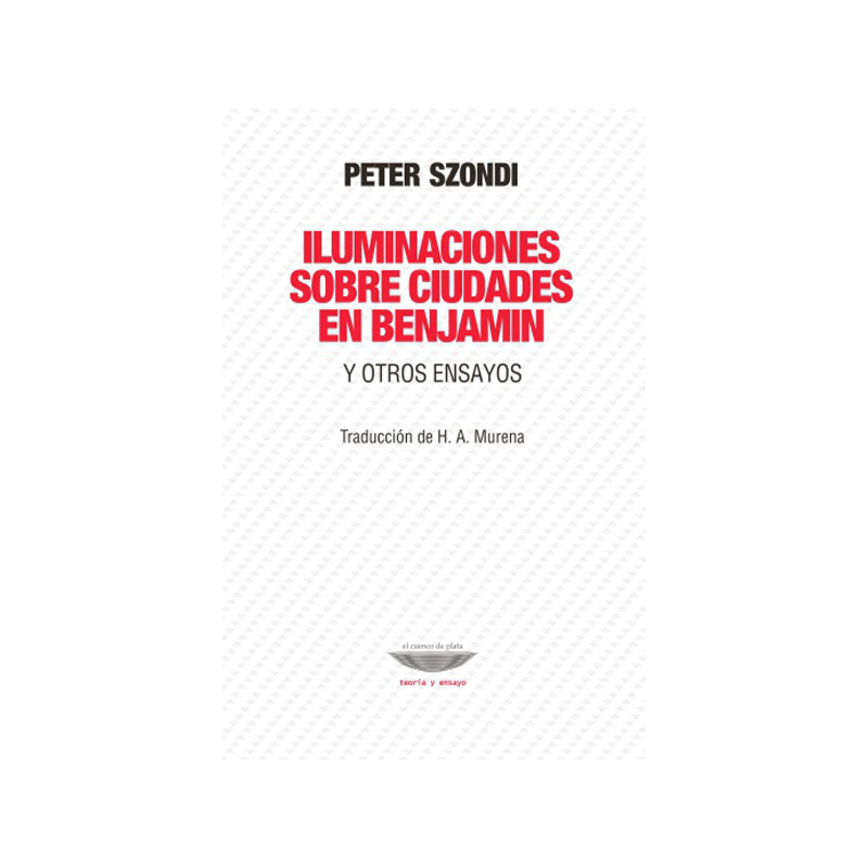Libro. Iluminaciones sobre ciudades en Benjamín