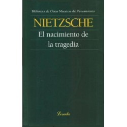 Libro.  EL NACIMIENTO DE LA TRAGEDIA. Friedrich Nietzsche