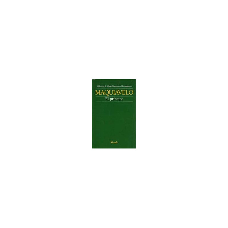 Libro.  EL PRINCIPE. Nicolas Maquiavelo