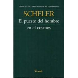 Libro.  PUESTO DEL HOMBRE EN EL COSMOS. Max Scheler