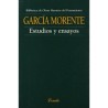 Libro. ESTUDIOS Y ENSAYOS. Mnuel Garcia Morente