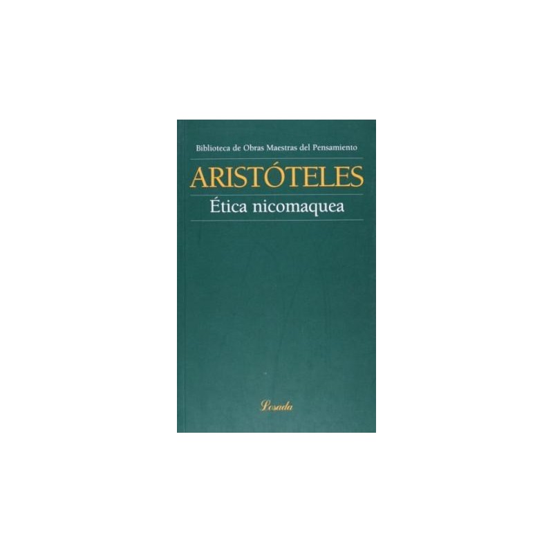 Libro. ETICA NICOMAQUEA. Aristoteles