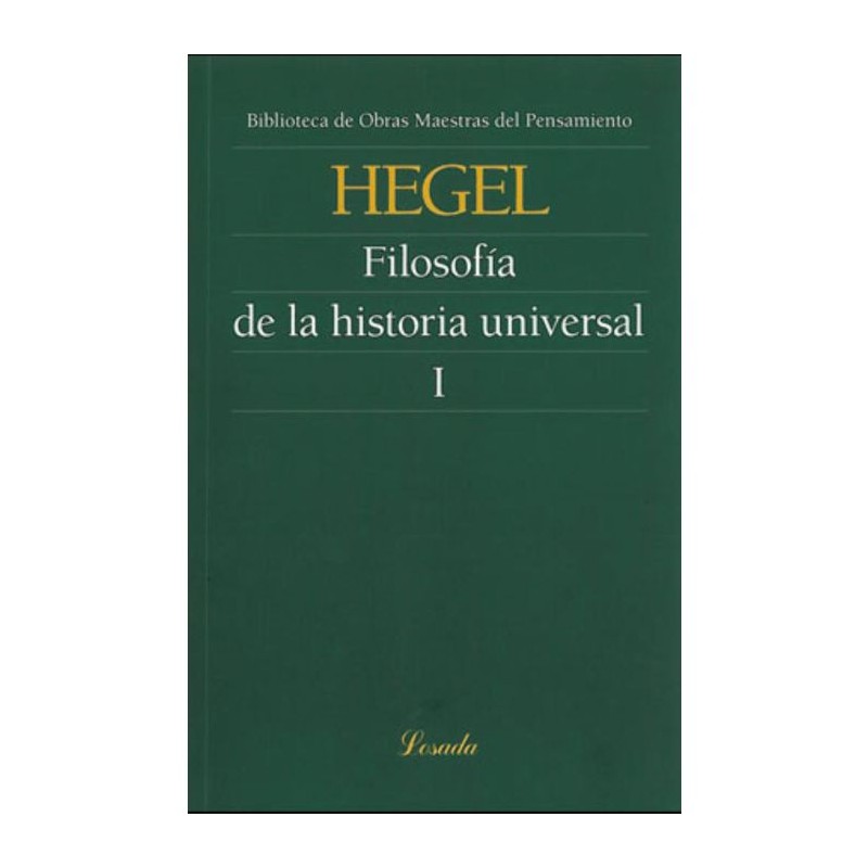Libro. FILOSOFIA DE LA HISTORIA UNIVERSAL I