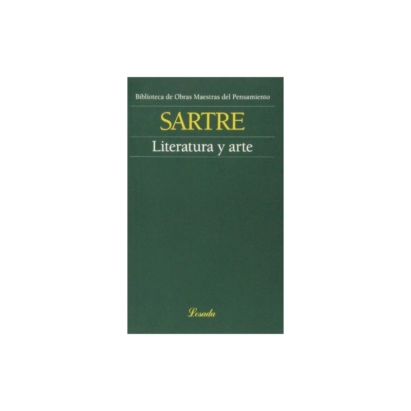 Libro. LITERATURA Y ARTE. Jean Paul Sartre