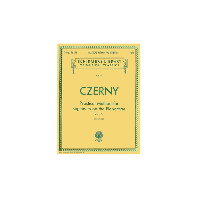 Libro. CZERNY - PRACTICAL METHOD FOR BEGINNERS ON THE PIANOFORTE OP.599