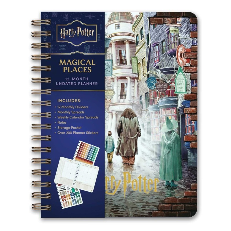 Planeador. Harry Potter: Magical Places 12-Month Undated Planner