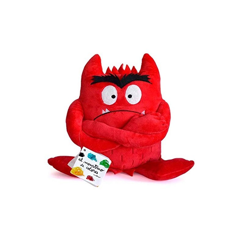MONSTRUO DE COLORES. PELUCHE ROJO