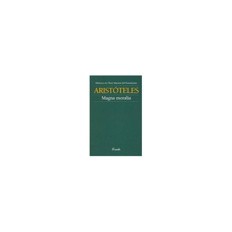 Libro. MAGNA MORALIA. Aristóteles