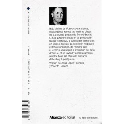 Libro. POEMAS Y CANCIONES - BERTOLT BRECHT