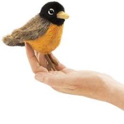 Títere de dedo. MINI ROBIN