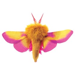 Títere de dedo. Mini Polilla Arce Rosado