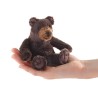 Títere de dedo. Mini Oso sentado